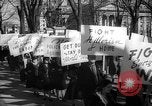 Image of American Peace Mobilization anti-war march in World War 2 Washington DC USA, 1941, second 55 stock footage video 65675053289