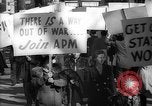 Image of American Peace Mobilization anti-war march in World War 2 Washington DC USA, 1941, second 58 stock footage video 65675053289