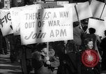 Image of American Peace Mobilization anti-war march in World War 2 Washington DC USA, 1941, second 59 stock footage video 65675053289