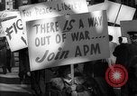 Image of American Peace Mobilization anti-war march in World War 2 Washington DC USA, 1941, second 60 stock footage video 65675053289