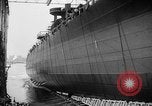 Image of cruiser USS Santa Fe CL-60 Camden New Jersey USA, 1942, second 4 stock footage video 65675053297