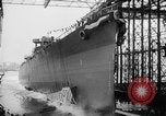 Image of cruiser USS Santa Fe CL-60 Camden New Jersey USA, 1942, second 10 stock footage video 65675053297