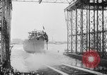 Image of cruiser USS Santa Fe CL-60 Camden New Jersey USA, 1942, second 19 stock footage video 65675053297