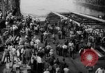 Image of cruiser USS Santa Fe CL-60 Camden New Jersey USA, 1942, second 29 stock footage video 65675053297