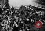 Image of cruiser USS Santa Fe CL-60 Camden New Jersey USA, 1942, second 30 stock footage video 65675053297