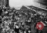 Image of cruiser USS Santa Fe CL-60 Camden New Jersey USA, 1942, second 32 stock footage video 65675053297