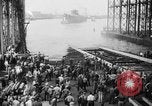 Image of cruiser USS Santa Fe CL-60 Camden New Jersey USA, 1942, second 36 stock footage video 65675053297
