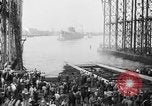Image of cruiser USS Santa Fe CL-60 Camden New Jersey USA, 1942, second 37 stock footage video 65675053297