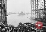 Image of cruiser USS Santa Fe CL-60 Camden New Jersey USA, 1942, second 38 stock footage video 65675053297