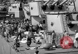 Image of USS Savanna CL-42 Salerno Italy, 1943, second 28 stock footage video 65675053301