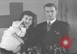 Image of British War Bride reunited with American husband New York City USA, 1946, second 1 stock footage video 65675053331