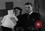 Image of British War Bride reunited with American husband New York City USA, 1946, second 33 stock footage video 65675053331