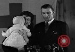 Image of British War Bride reunited with American husband New York City USA, 1946, second 37 stock footage video 65675053331