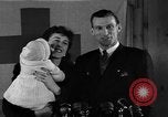 Image of British War Bride reunited with American husband New York City USA, 1946, second 39 stock footage video 65675053331