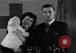 Image of British War Bride reunited with American husband New York City USA, 1946, second 40 stock footage video 65675053331
