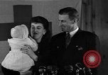 Image of British War Bride reunited with American husband New York City USA, 1946, second 44 stock footage video 65675053331