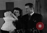 Image of British War Bride reunited with American husband New York City USA, 1946, second 46 stock footage video 65675053331