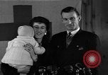 Image of British War Bride reunited with American husband New York City USA, 1946, second 55 stock footage video 65675053331