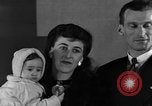 Image of British War Bride reunited with American husband New York City USA, 1946, second 60 stock footage video 65675053331