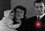 Image of British War Bride reunited with American husband New York City USA, 1946, second 62 stock footage video 65675053331