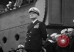 Standbild US Navy Pacific Kampf Flotte zu Hause ankommt United States USA, 1945, aus Sekunde 11 historischem Filmmaterial Videoclip 65675053377