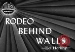 Standbild Rodeo Wettbewerb Huntsville Texas USA, 1945, aus Sekunde 3 historischem Filmmaterial Videoclip 65675053380