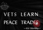 Image of Canadian World War 2 veterans learning trades Toronto Ontario Canada, 1945, second 3 stock footage video 65675053385