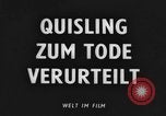 Standbild Vidkun Quisling Oslo Norwegen, 1945, aus Sekunde 3 historischem Filmmaterial Videoclip 65675053402