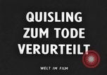 Standbild Vidkun Quisling Oslo Norwegen, 1945, aus Sekunde 6 historischem Filmmaterial Videoclip 65675053402