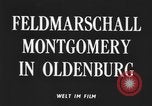 Standbild Feldmarschall Montgomery Oldenburg Deutschland, 1945, aus Sekunde 5 historischem Filmmaterial Videoclip 65675053403