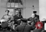 Image of Franklin Roosevelt at Tehran Conference Tehran Iran, 1943, second 25 stock footage video 65675053420