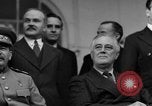 Image of Franklin Roosevelt among Big Three Tehran Iran, 1943, second 20 stock footage video 65675053422