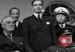 Image of Franklin Roosevelt among Big Three Tehran Iran, 1943, second 41 stock footage video 65675053422