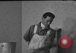 Image of One armed paperhanger United States USA, 1943, second 21 stock footage video 65675053440