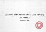 Image of Adolf Hitler shaking hands with Petain in Montoire France, 1940, second 1 stock footage video 65675053449