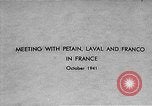 Image of Adolf Hitler shaking hands with Petain in Montoire France, 1940, second 8 stock footage video 65675053449