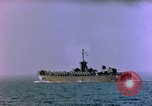 Standbild Rocket barrage Okinawa Pacific Theater Kerama Retto, 1945, aus Sekunde 34 historischem Filmmaterial Videoclip 65675053457