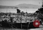 Image of Japanese barge Okinawa Ryukyu Islands, 1945, second 22 stock footage video 65675053475