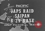 Image of Japanese planes Saipan Northern Mariana Islands, 1944, second 30 stock footage video 65675053486
