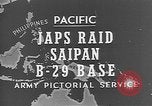 Image of Japanese planes Saipan Northern Mariana Islands, 1944, second 31 stock footage video 65675053486
