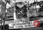 Standbild US Army philippinischen Infanterie Regimenter in der Ausbildung Camp Roberts and Hunter-Liggett, California USA, 1943, aus Sekunde 24 historischem Filmmaterial Videoclip 65675053496