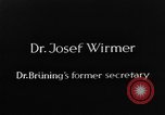 Image of Josef Wirmer on trial in July 20 plot against Hitler Germany, 1944, second 4 stock footage video 65675053508