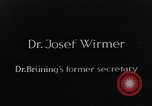 Image of Josef Wirmer on trial in July 20 plot against Hitler Germany, 1944, second 6 stock footage video 65675053508