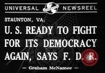 Standbild Franklin Roosevelt Staunton Virginia USA, 1941, aus Sekunde 3 historischem Filmmaterial Videoclip 65675053561