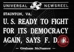 Standbild Franklin Roosevelt Staunton Virginia USA, 1941, aus Sekunde 5 historischem Filmmaterial Videoclip 65675053561