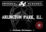 Image course de chevaux Arlington Park Illinois USA, 1941, de la seconde 3 séquences d'archives historiques vidéo 65675053570