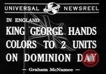 Standbild König Georg VI Vereinigtes Königreich, 1941, aus Sekunde 5 historischem Filmmaterial Videoclip 65675053573