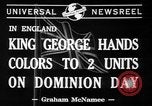 Standbild König Georg VI Vereinigtes Königreich, 1941, aus Sekunde 6 historischem Filmmaterial Videoclip 65675053573