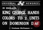 Standbild König Georg VI Vereinigtes Königreich, 1941, aus Sekunde 7 historischem Filmmaterial Videoclip 65675053573
