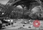 Image of civil defense trench digging at Eiffel Tower Paris France, 1939, second 4 stock footage video 65675053614